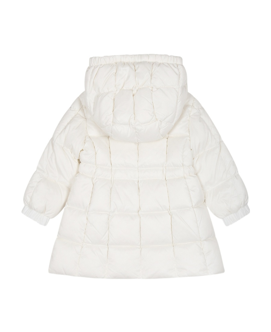 Moncler Anya Quilted Hooded Jacket In White