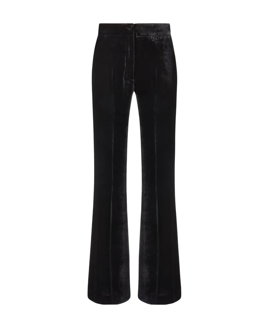 P.a.r.o.s.h High-waisted Flared Trousers In Black