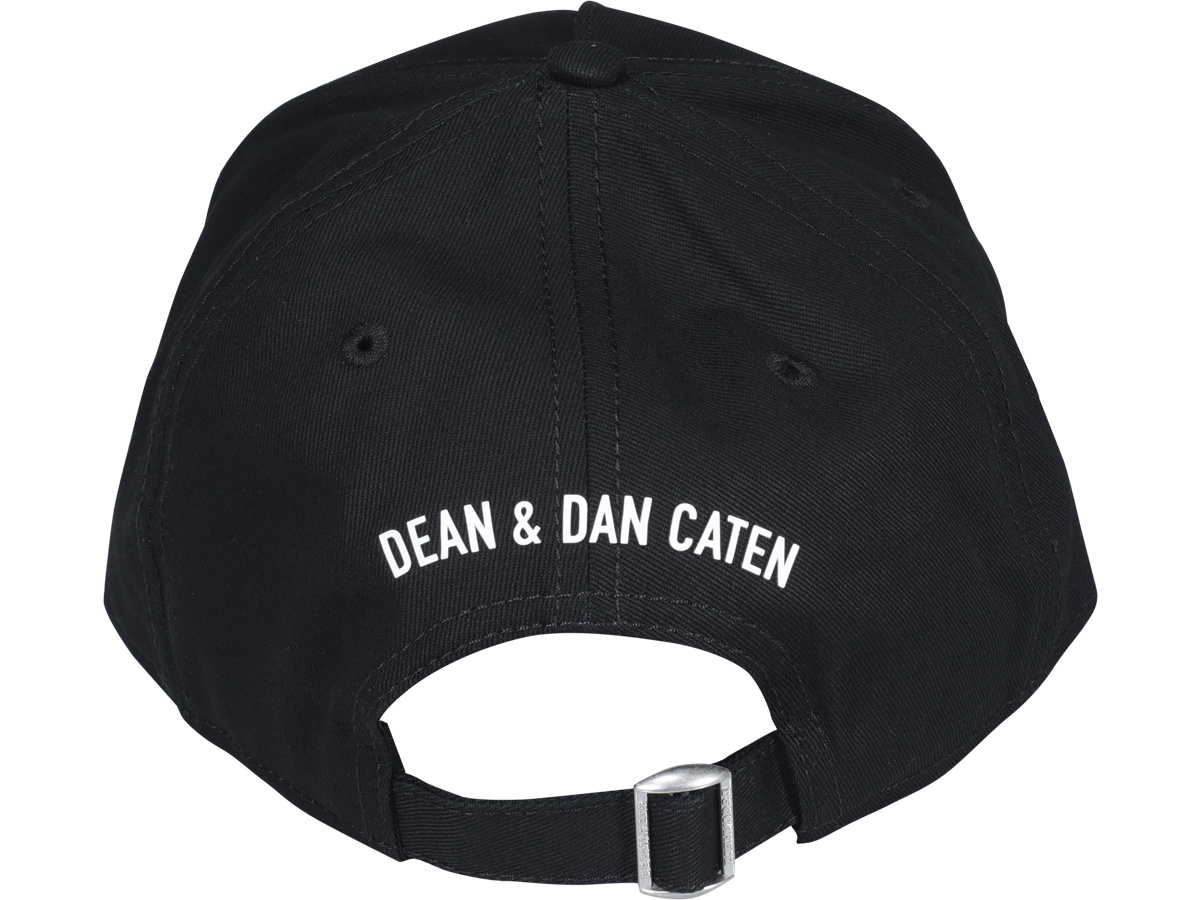Dsquared2 Dsquared Man Black Cotton Baseball Cap In Black