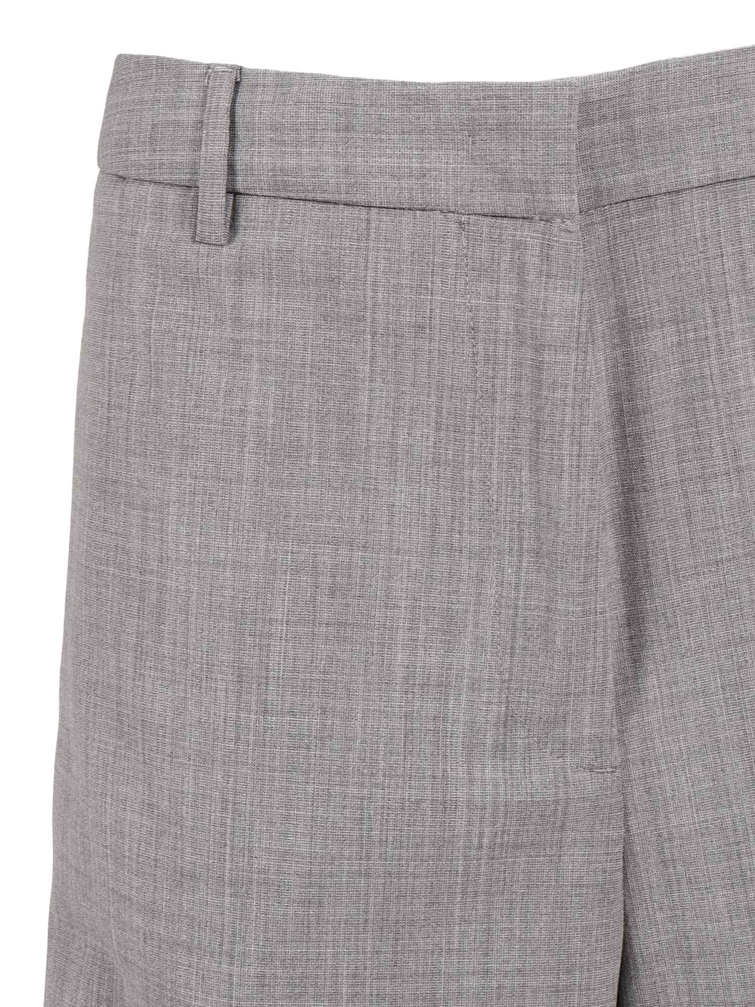 Fabiana Filippi Wide-leg Ankle-length Trousers In Gray