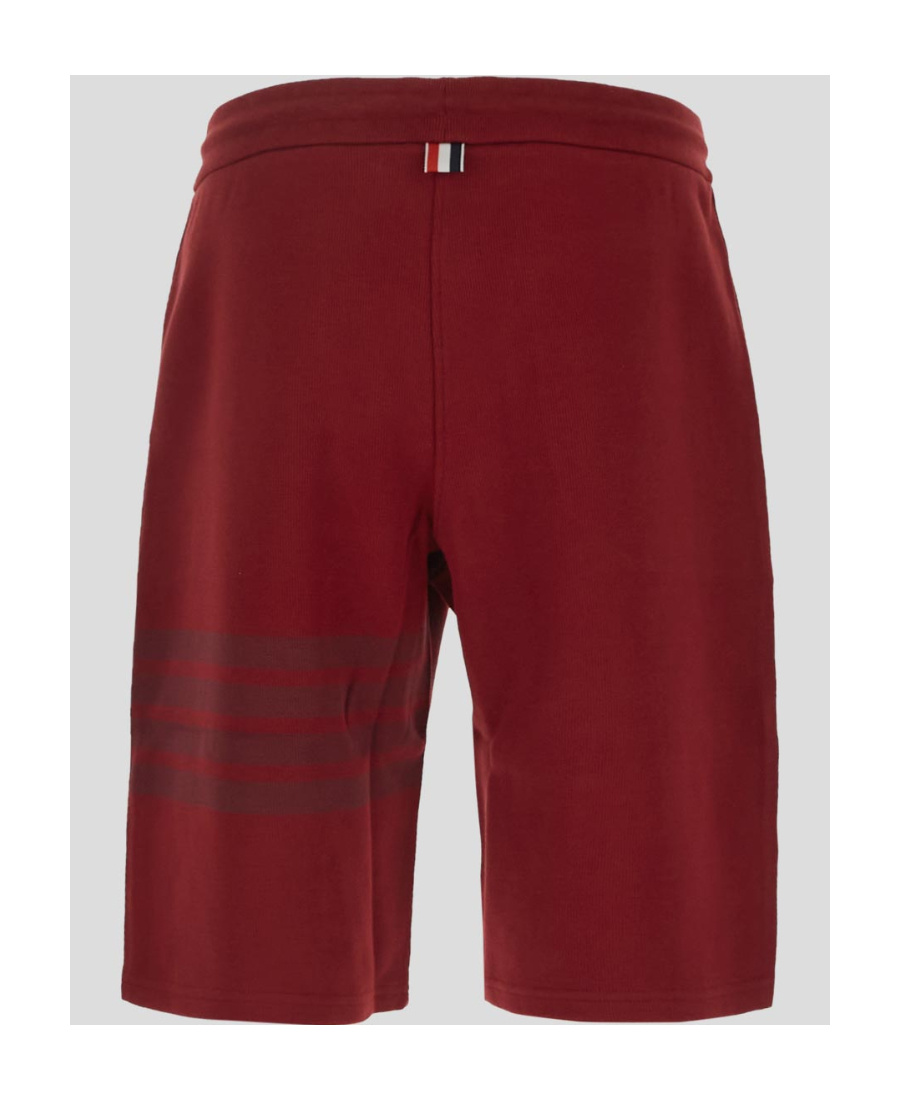 Thom Browne Rwb Striped Shorts In Red