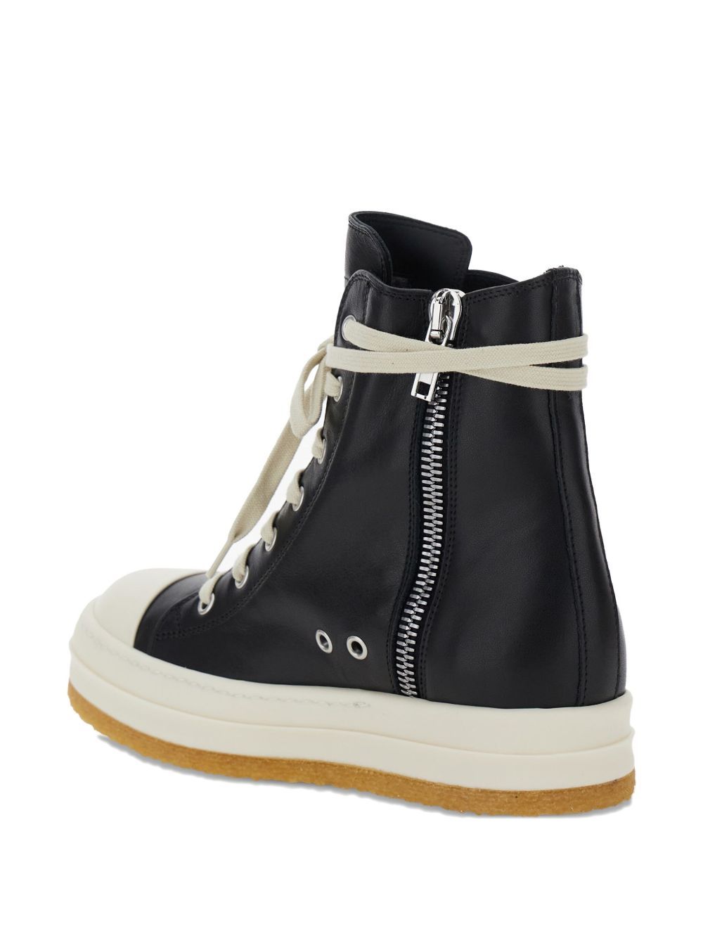 Rick Owens Lace-up Zip-fastening Sneakers In Multi