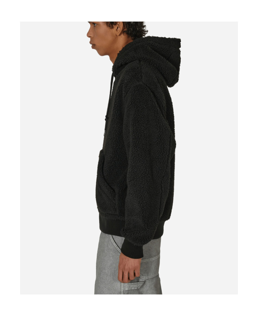 Carhartt Wip Active Liner Fleece Drawstring Hooded Jacket In Black