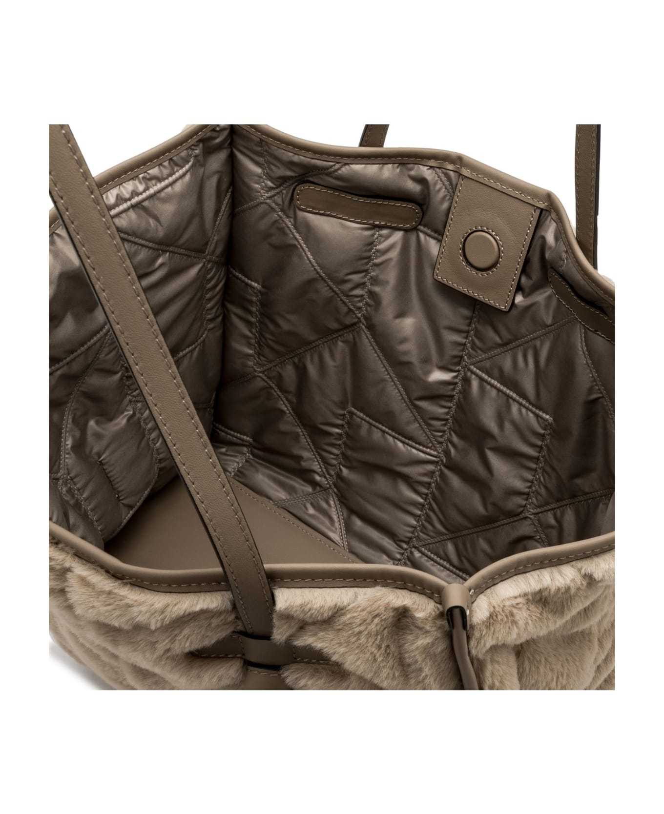Gianni Chiarini Quilted Handbag In Brown