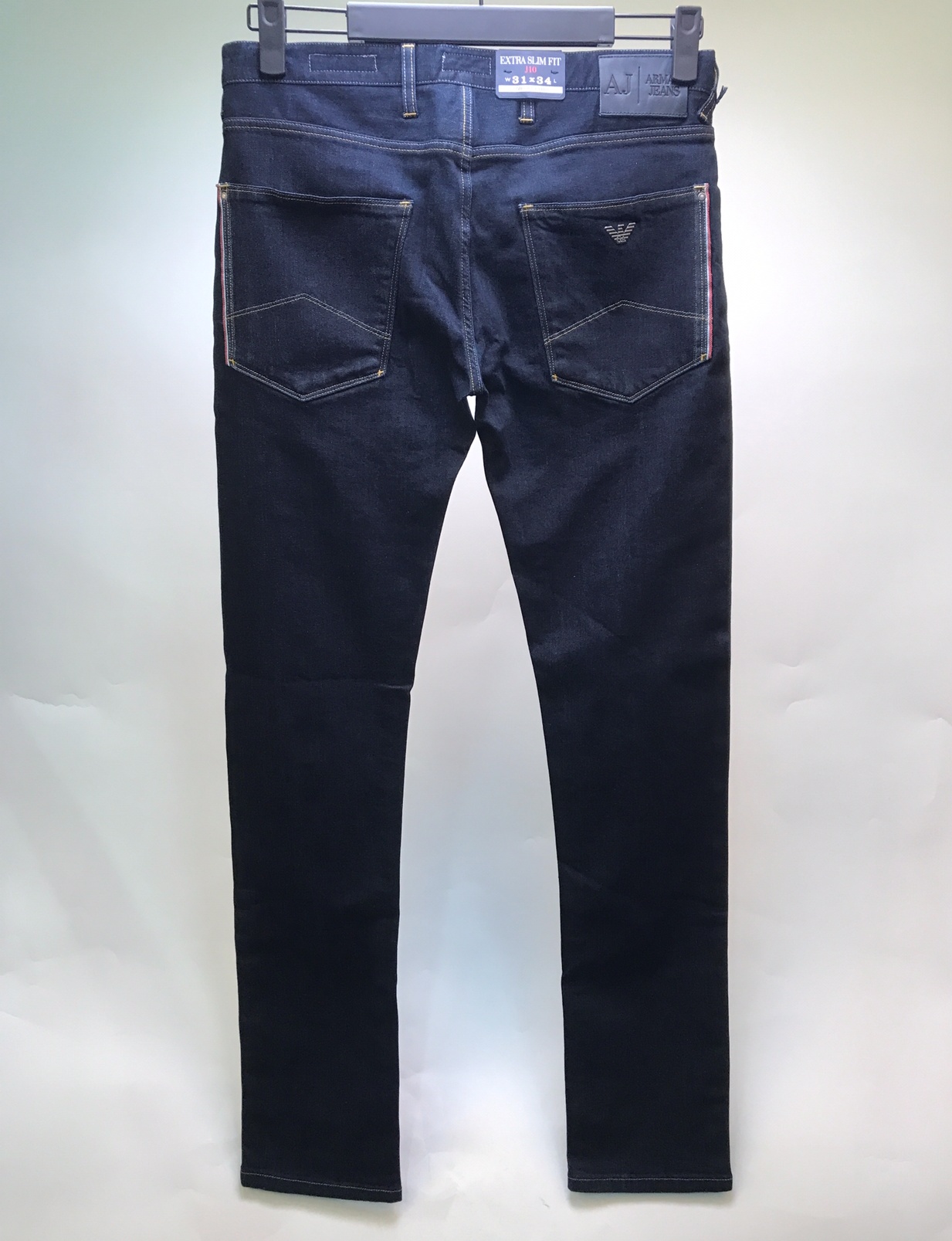 Armani Jeans Logo Details Jeans In Black