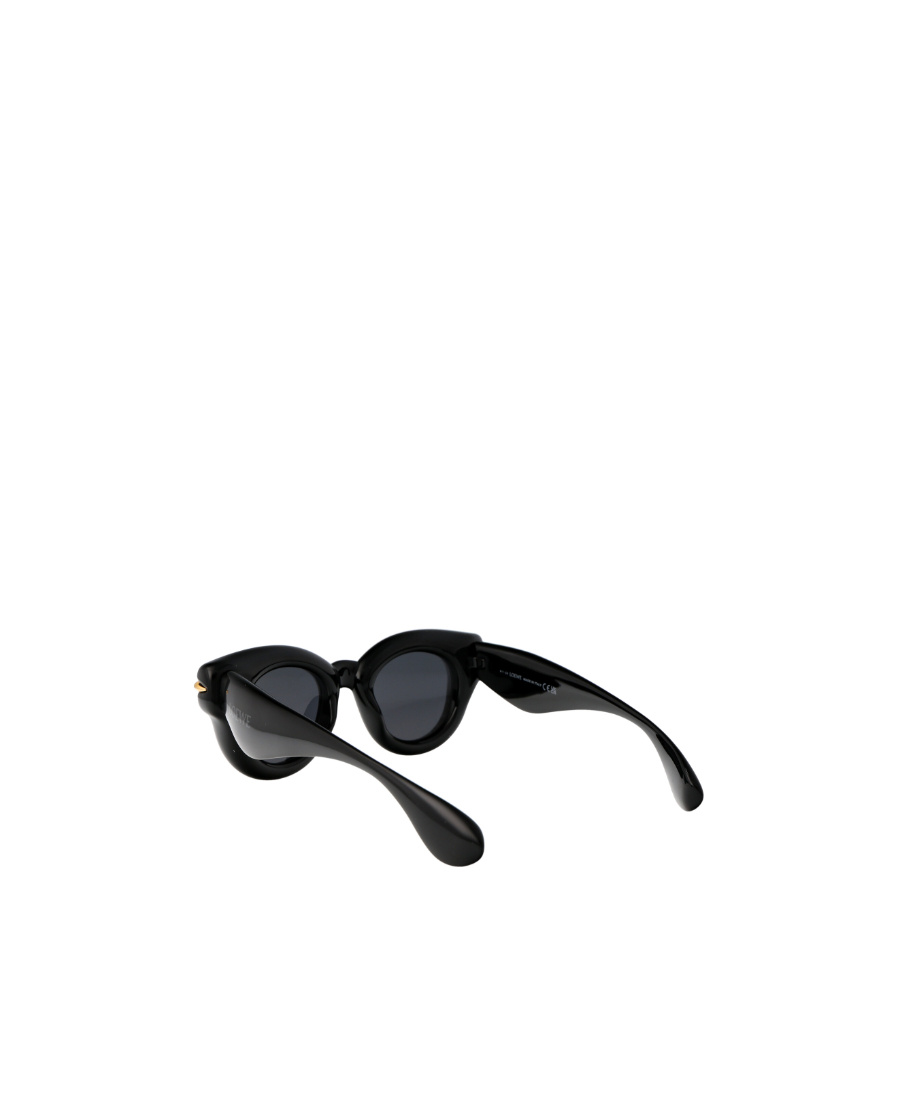 Loewe Inflated Round-frame Sunglasses In Black