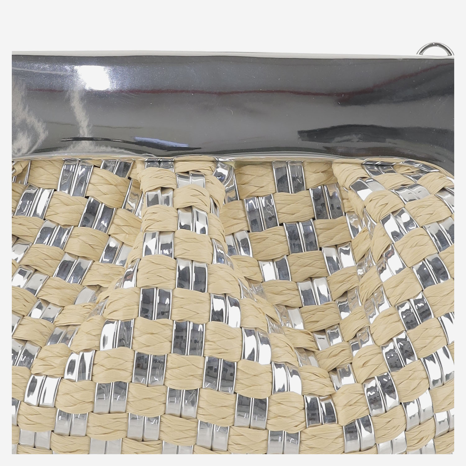 Themoirè Emera Clutch Bag In Silver
