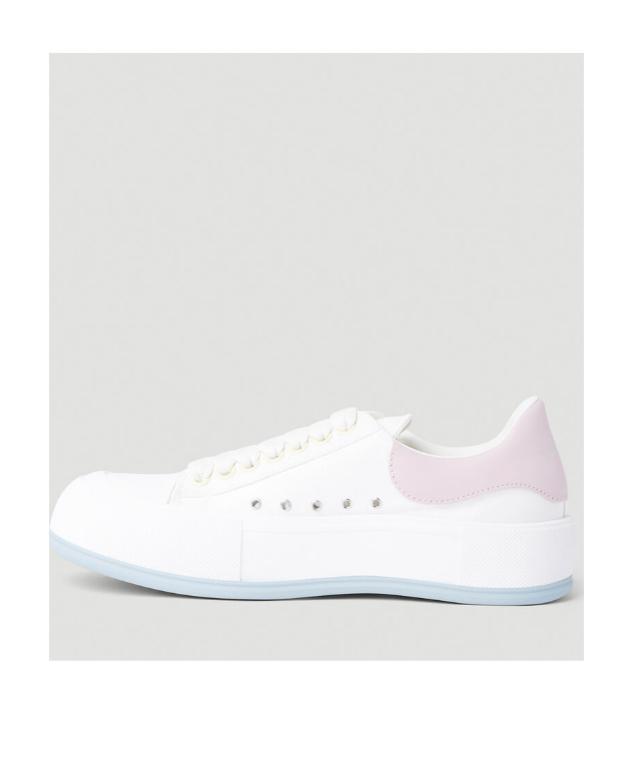 Alexander Mcqueen Deck Plimsoll Low-top Sneakers In White