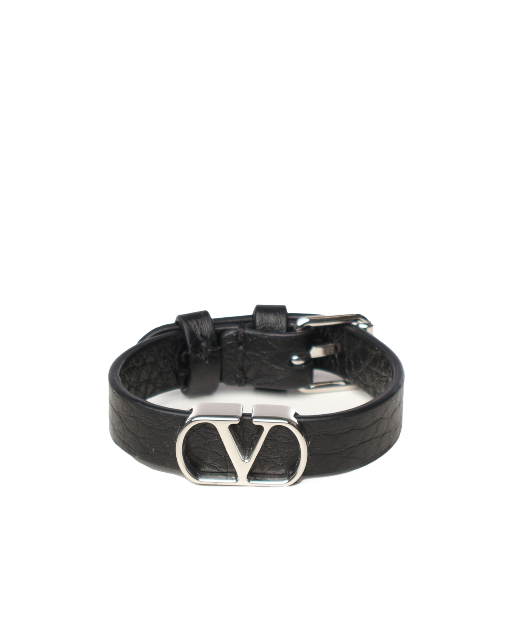 Valentino Vlogo Bracelet In Black