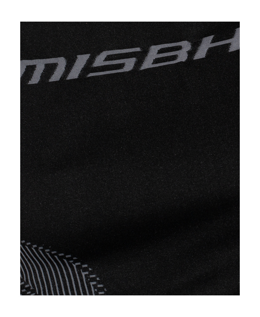 Misbhv Logo-print Stretch Top In Black