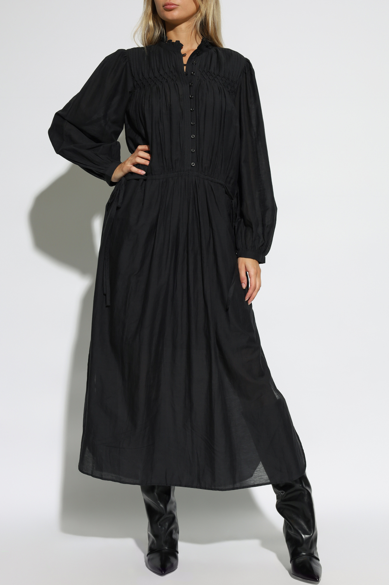 Shop Isabel Marant Étoile Dalida Dress In Black