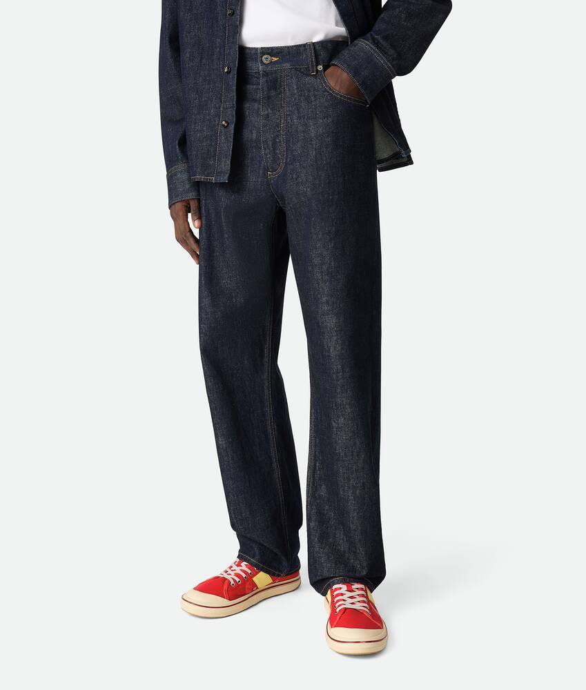 Bottega Veneta Sneakers Summer In Tela Rossa  Uomo In Scarlet/tomato