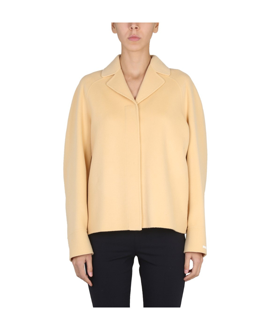 Sportmax Woman Coat Camel Size 8 Virgin Wool In Nude