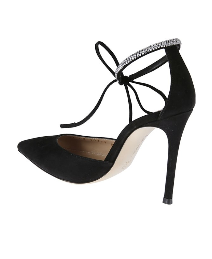 Gianvito Rossi Brilliant 105 Crystal-embellished Leather Pumps In Black