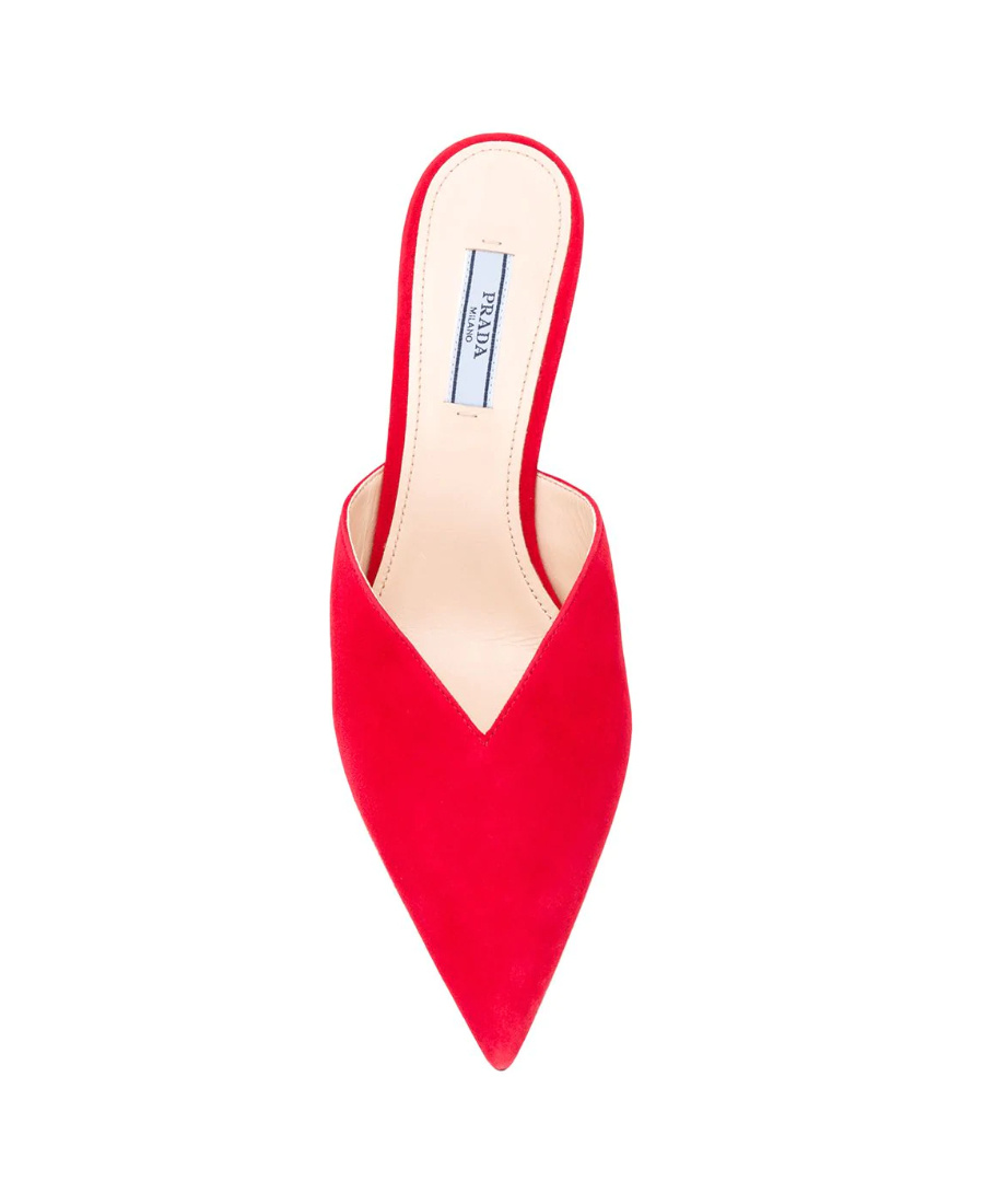 Prada Low-heel Pumps In Red