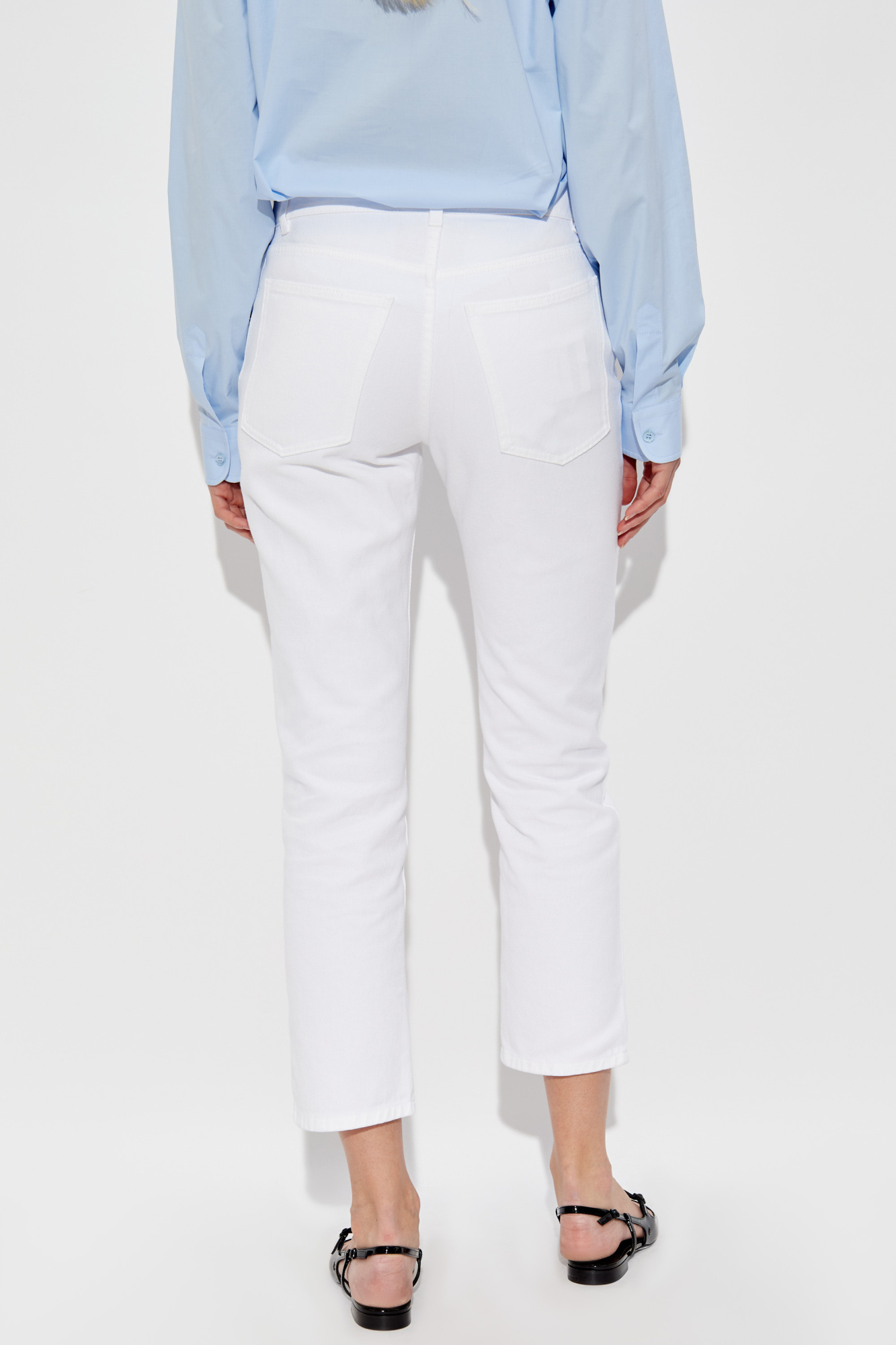 Moschino Multi-pocket Jeans In White