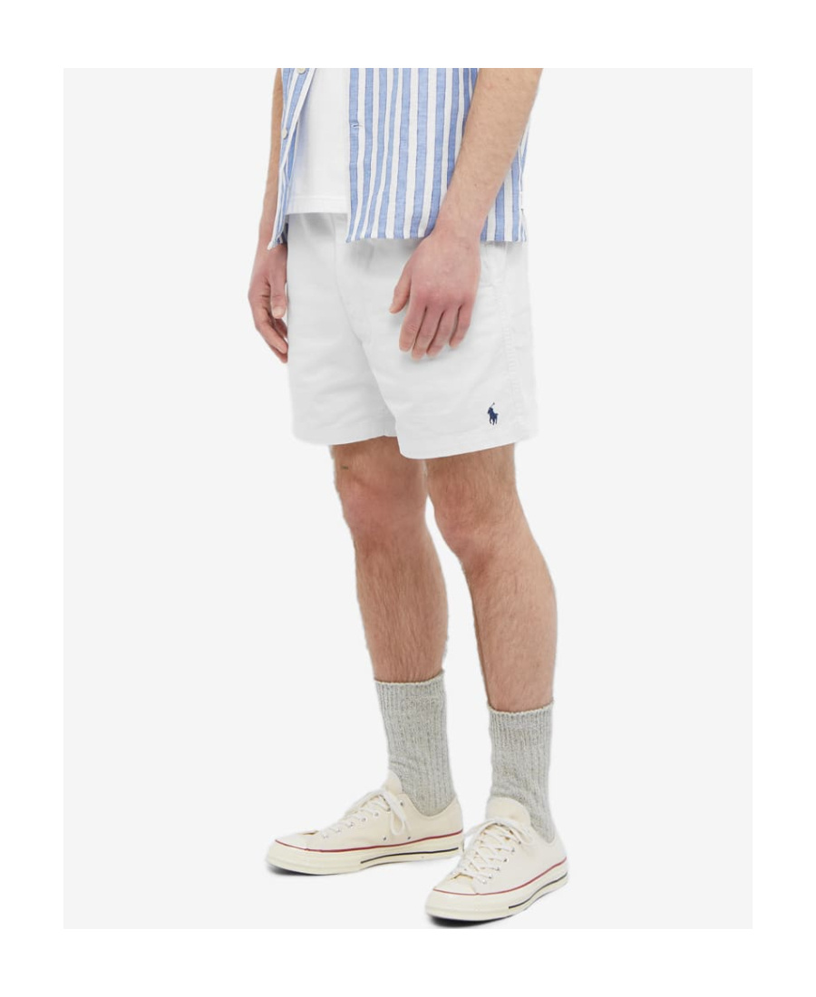 Polo Ralph Lauren Front Flat No Subclass Shorts In White