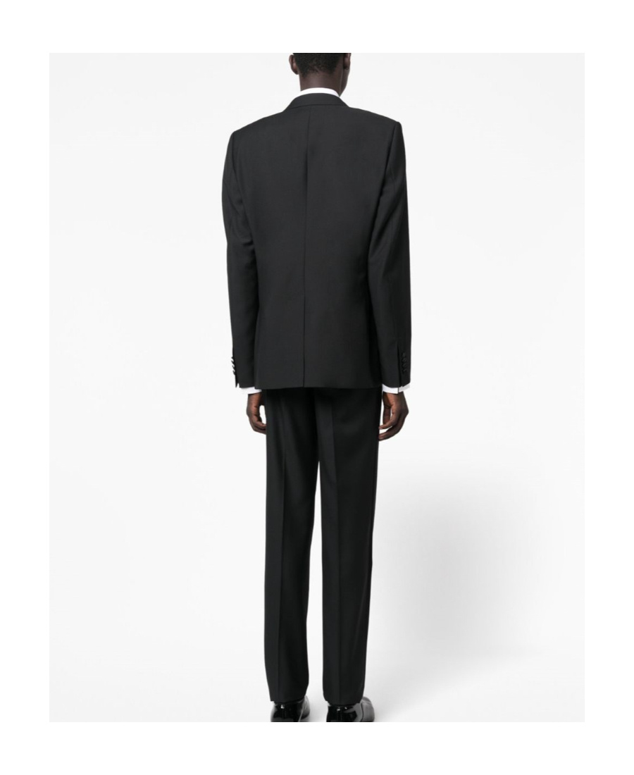 Dolce & Gabbana Three-piece Suit In Wool And Silk In Black