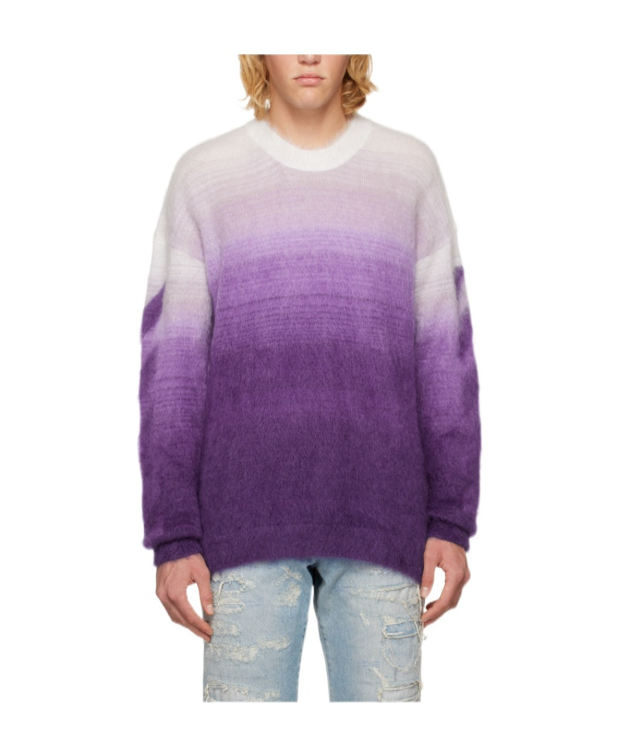 OFF-WHITE JACQUARD LOGO PATTERN SWEATER