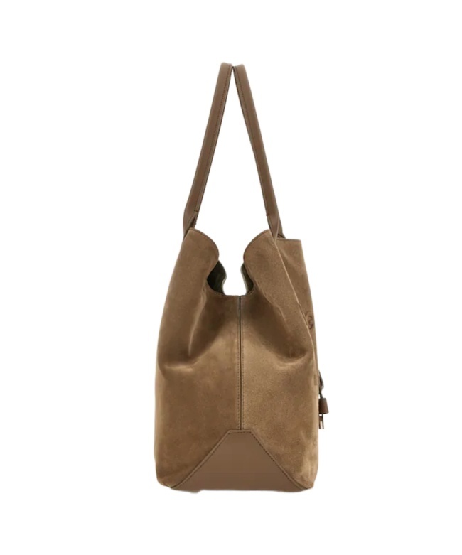Hogan Address Suede Tote Bag