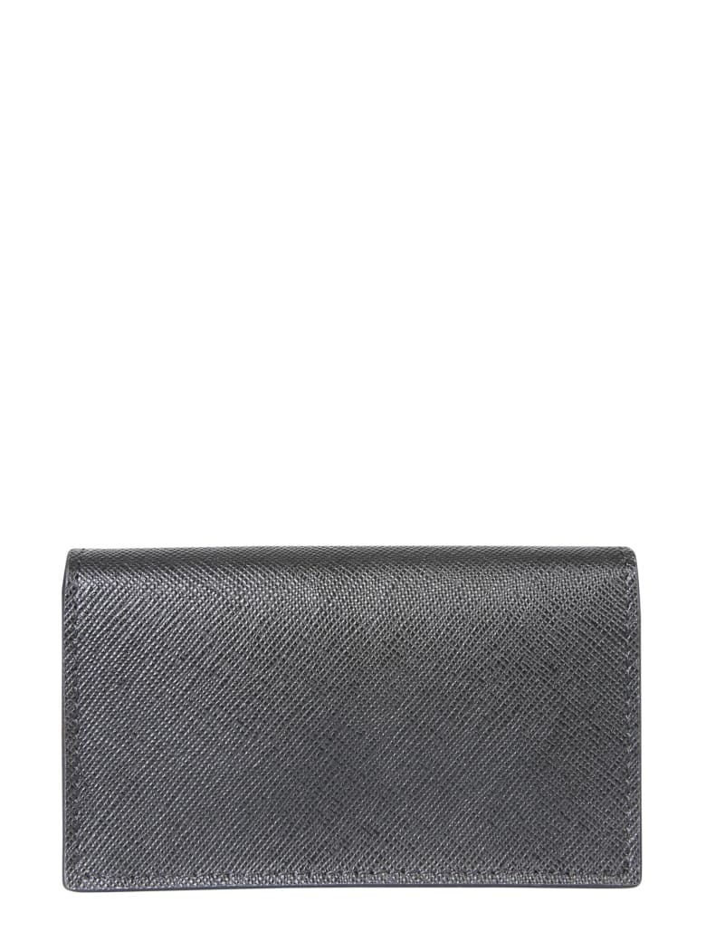 Shop Marni Logo Lettering Wallet In Gray