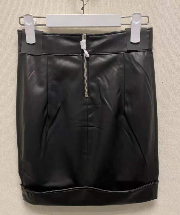 Rta Zipper Skirt In White