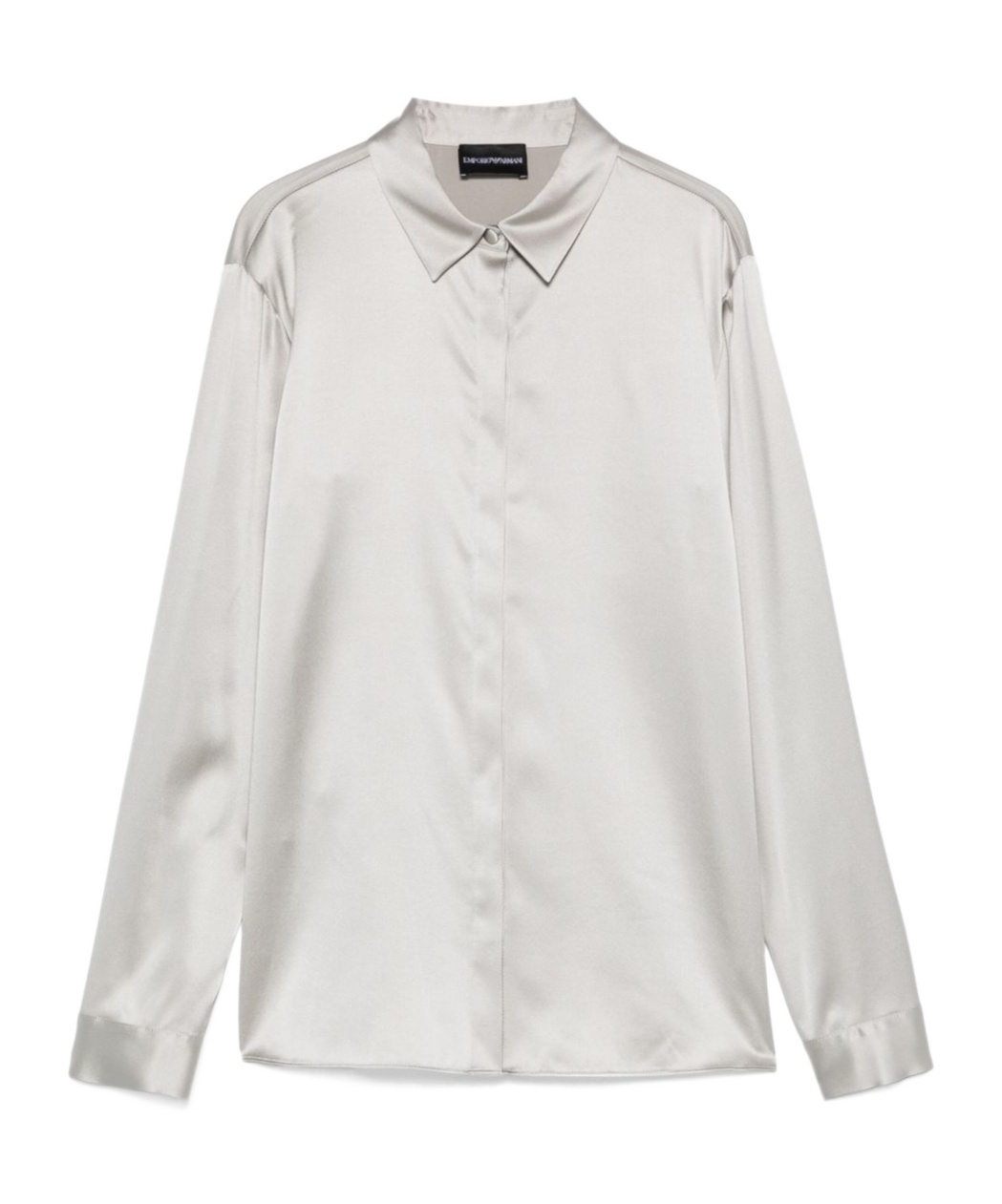 Shop Emporio Armani Satin Shirt In White