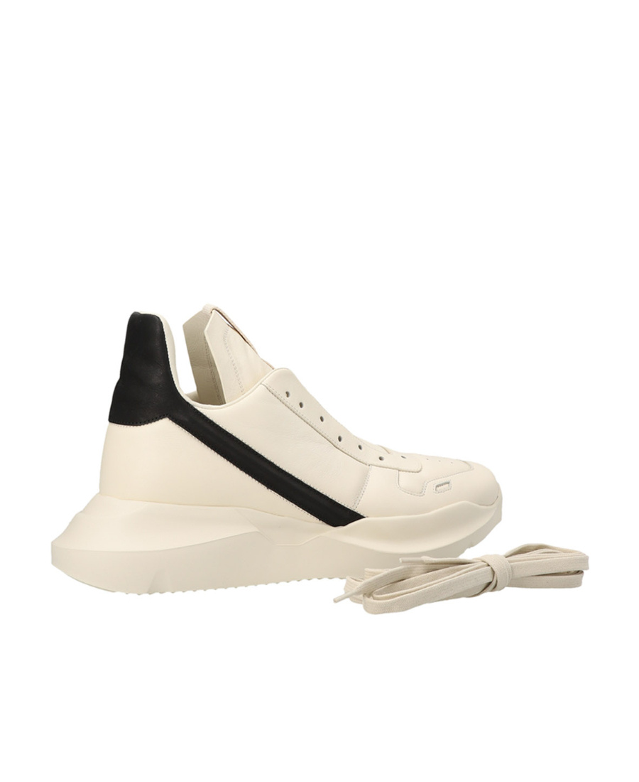 Rick Owens Geo Geth Leather High-top Sneakers In Nude