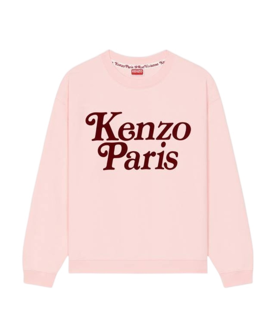 Kenzo Crewneck Sleeved Sweatshirt In Pink