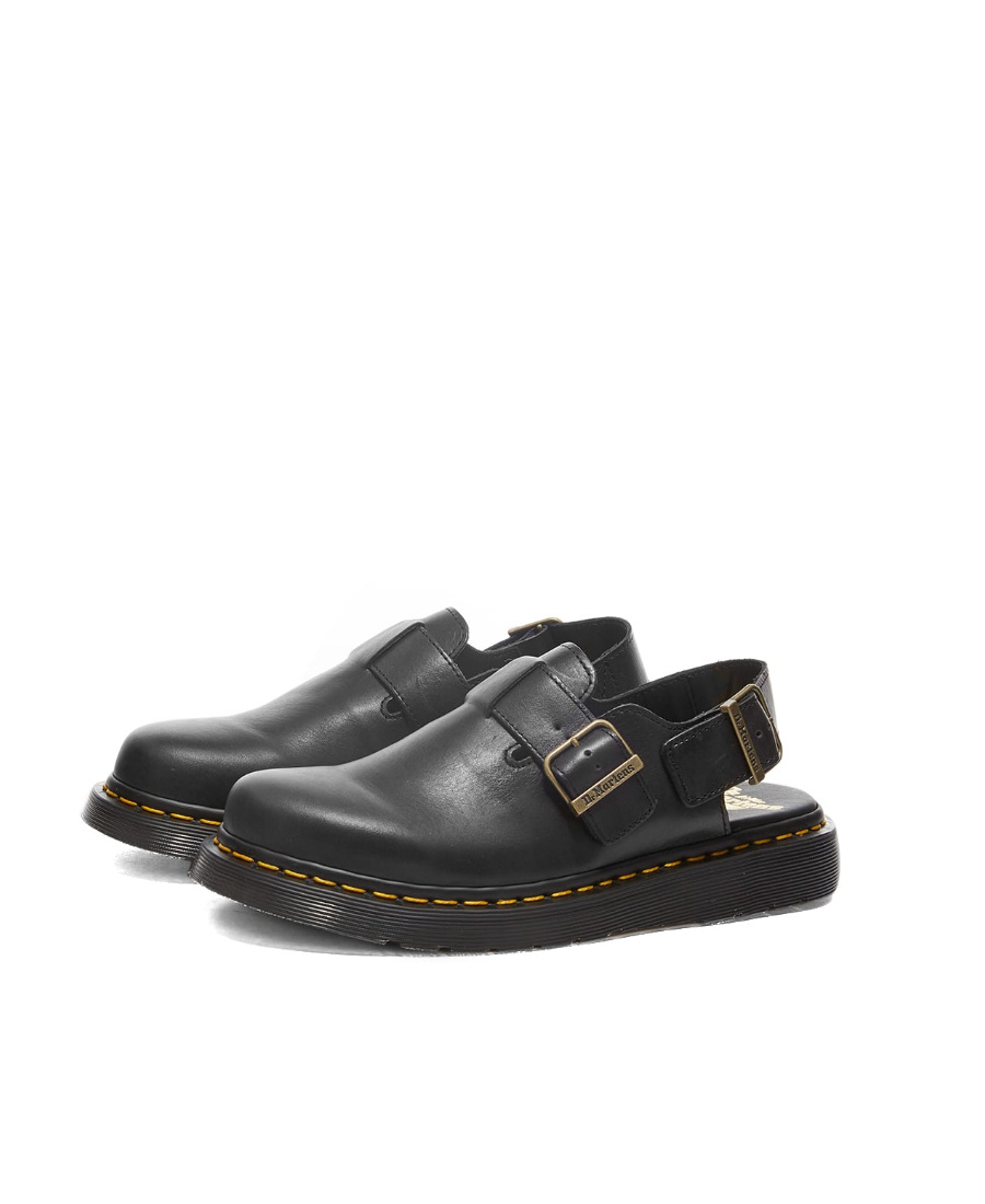 Dr. Martens' Jorge Made In England Leder Slingback Slip-ons Sandalen In Black