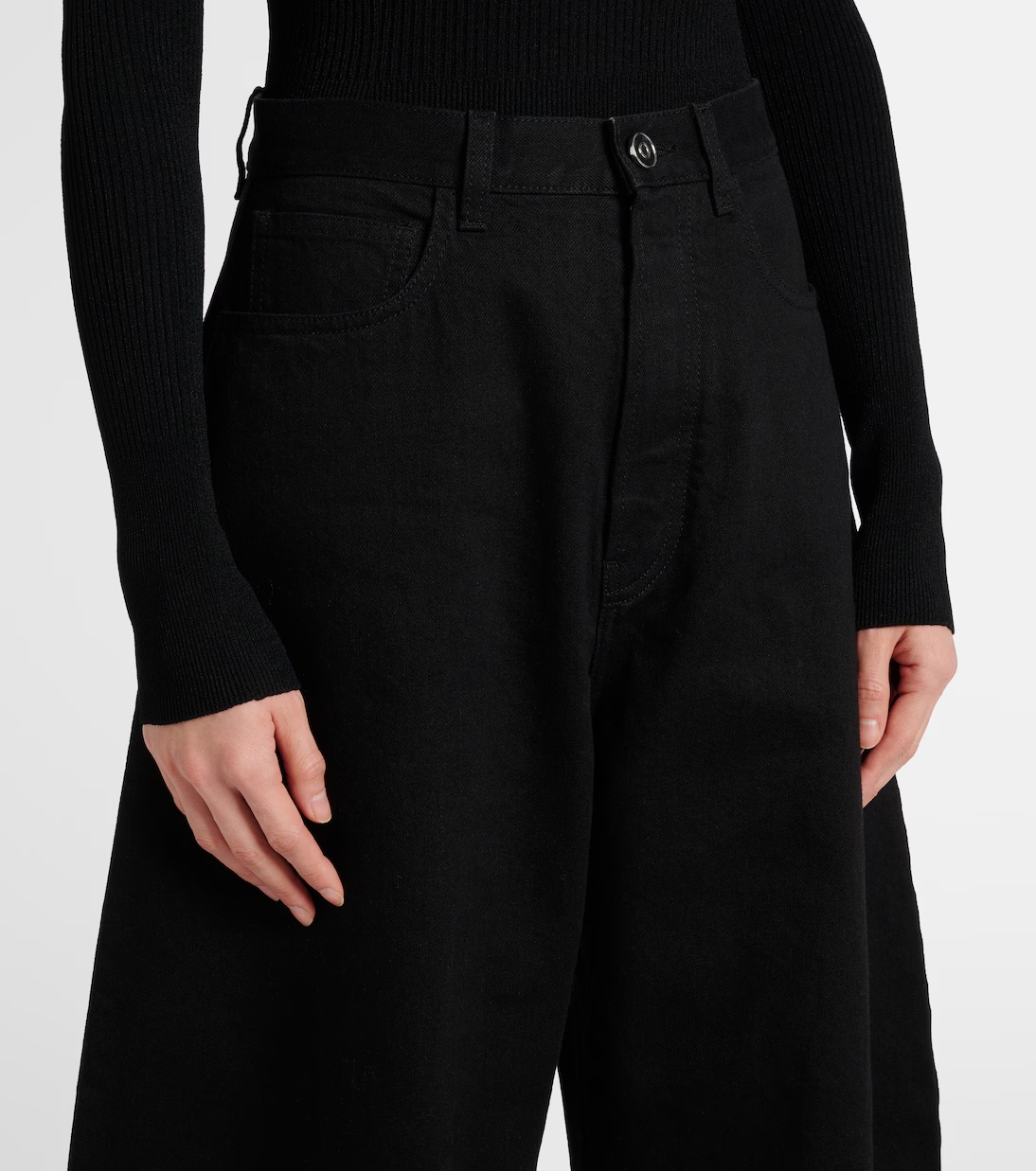 Alaïa Barrel-leg Jeans In Multi