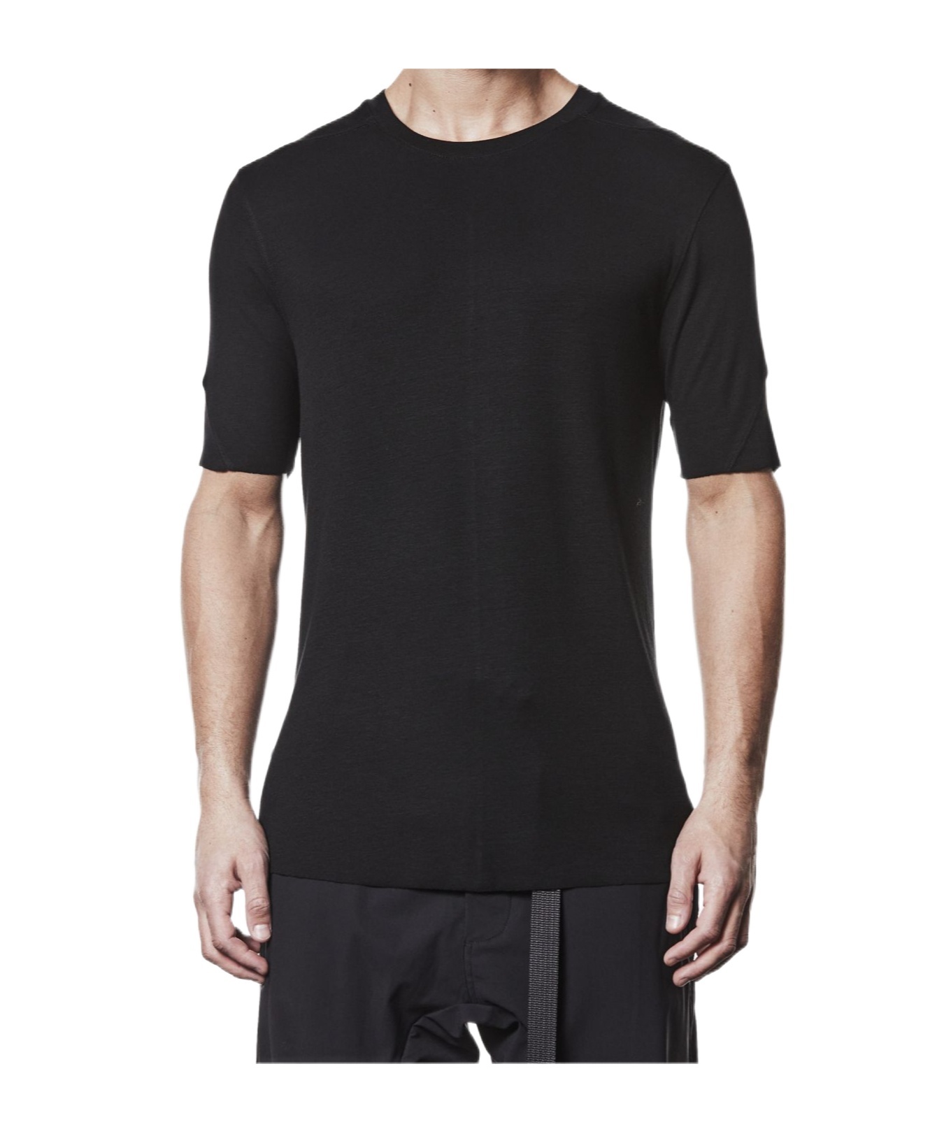Thom Krom Slim Fit Viscose Stretch T-shirt In Black