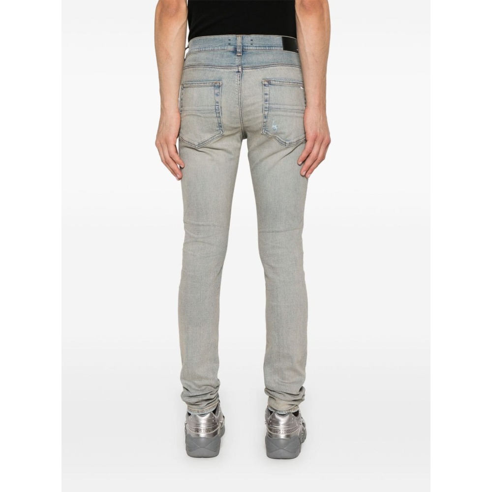 Shop Amiri Belt-loop Jeans In Multicolor