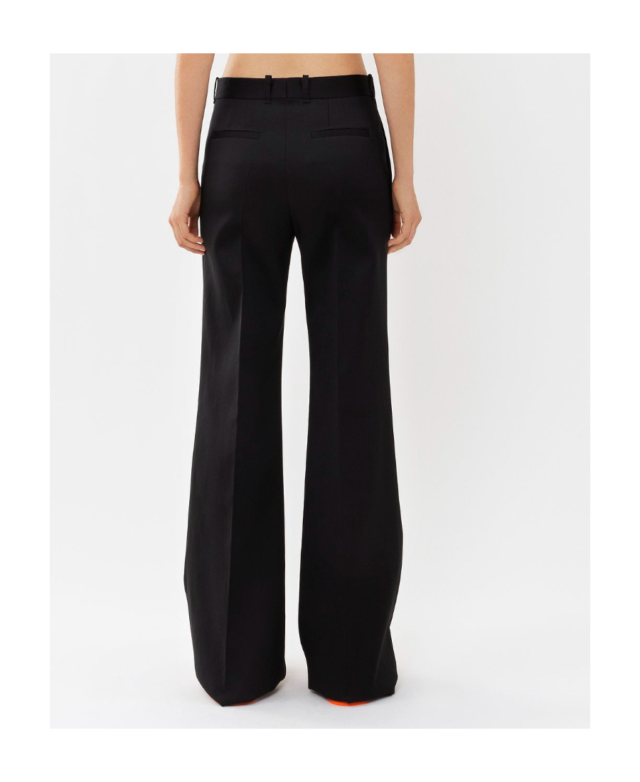 Chloé Tailored Flared Trousers In Black