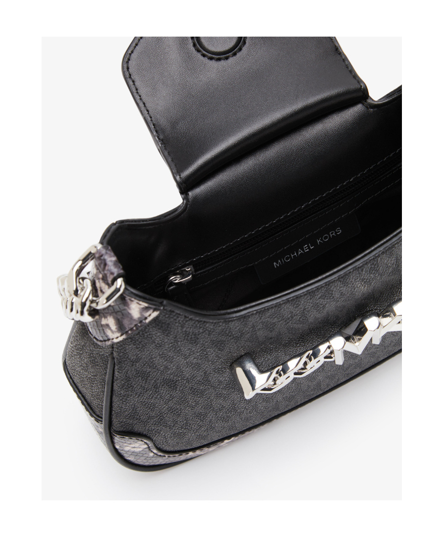 Michael Michael Kors Hally Small Presbyopia Shoulder Bag In Black