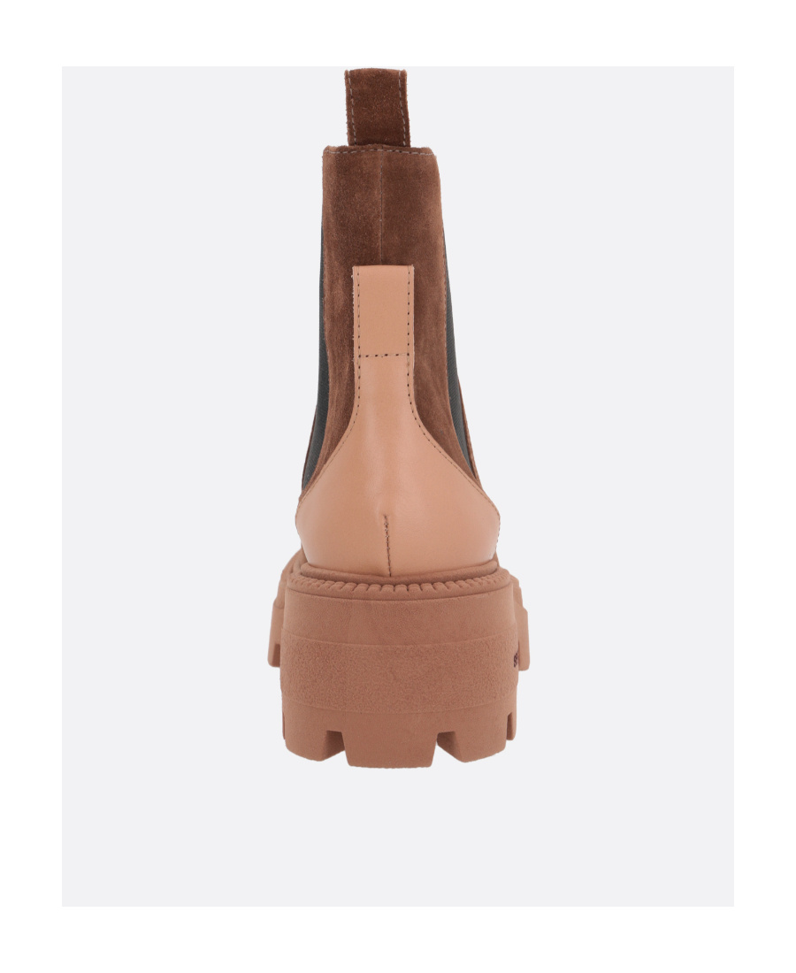 Sergio Rossi Sr Milla Square-toe Suede Boots In Brown