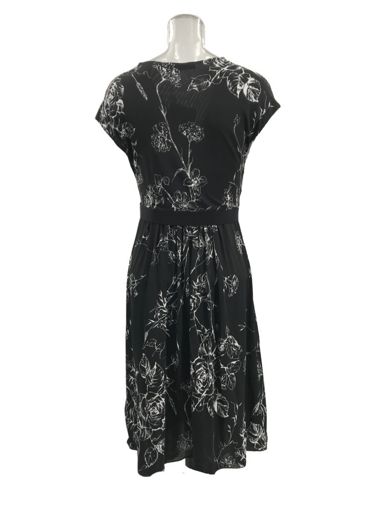 Max Mara V-neck Dress In Black