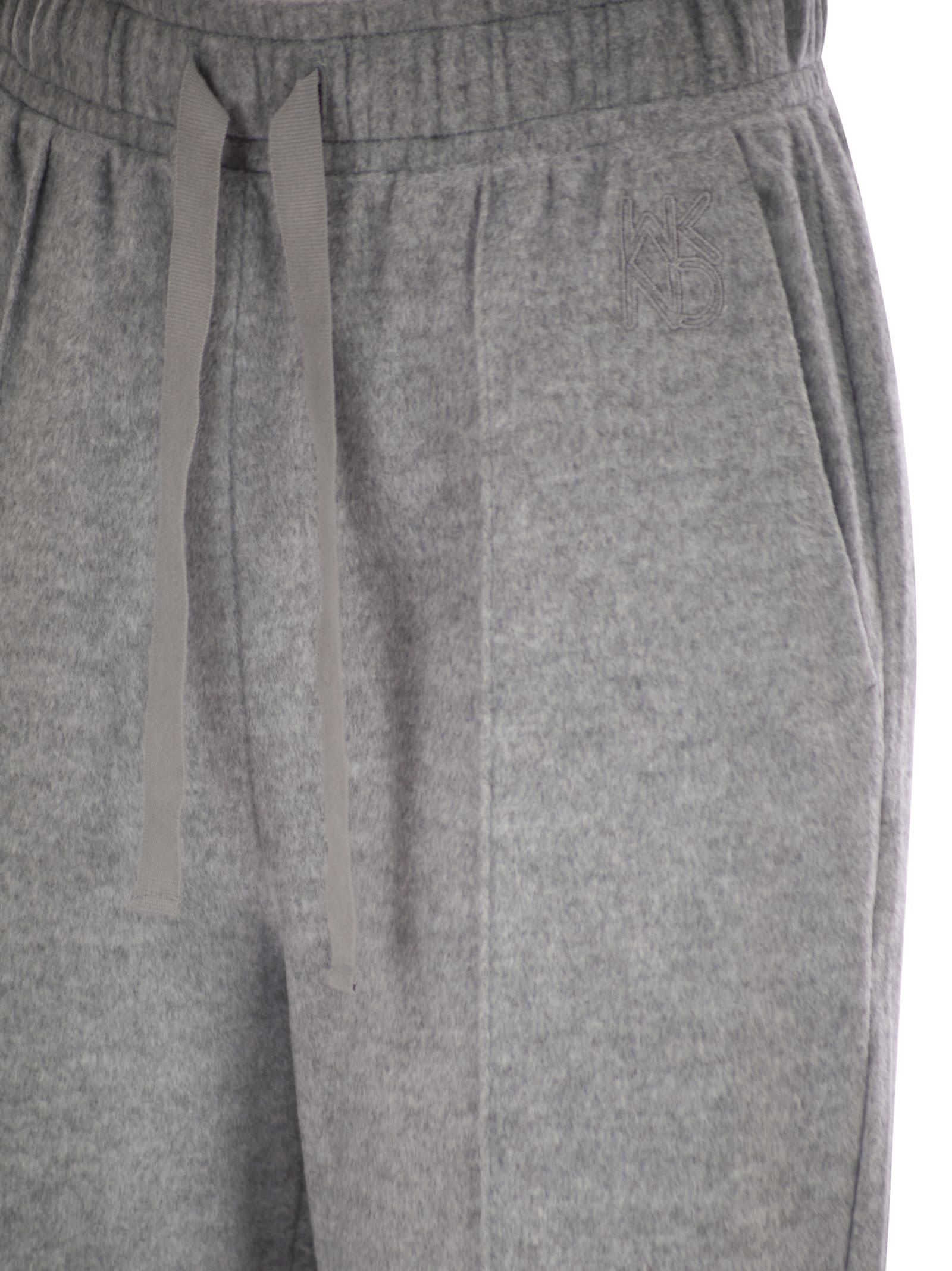 Weekend Max Mara Sponda Drawstring Trousers In Gray