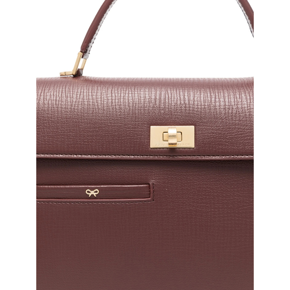 Anya Hindmarch Turnlock Shoulder Bag In Brown
