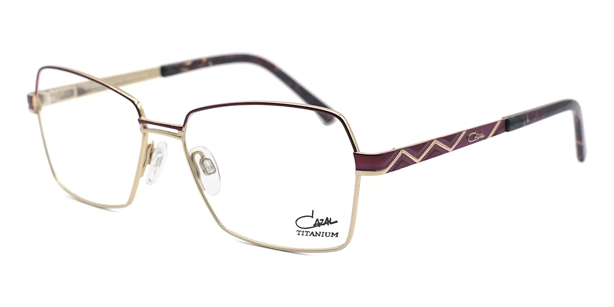 Cazal Zigzag-.embossed Geometric-frame Glasses