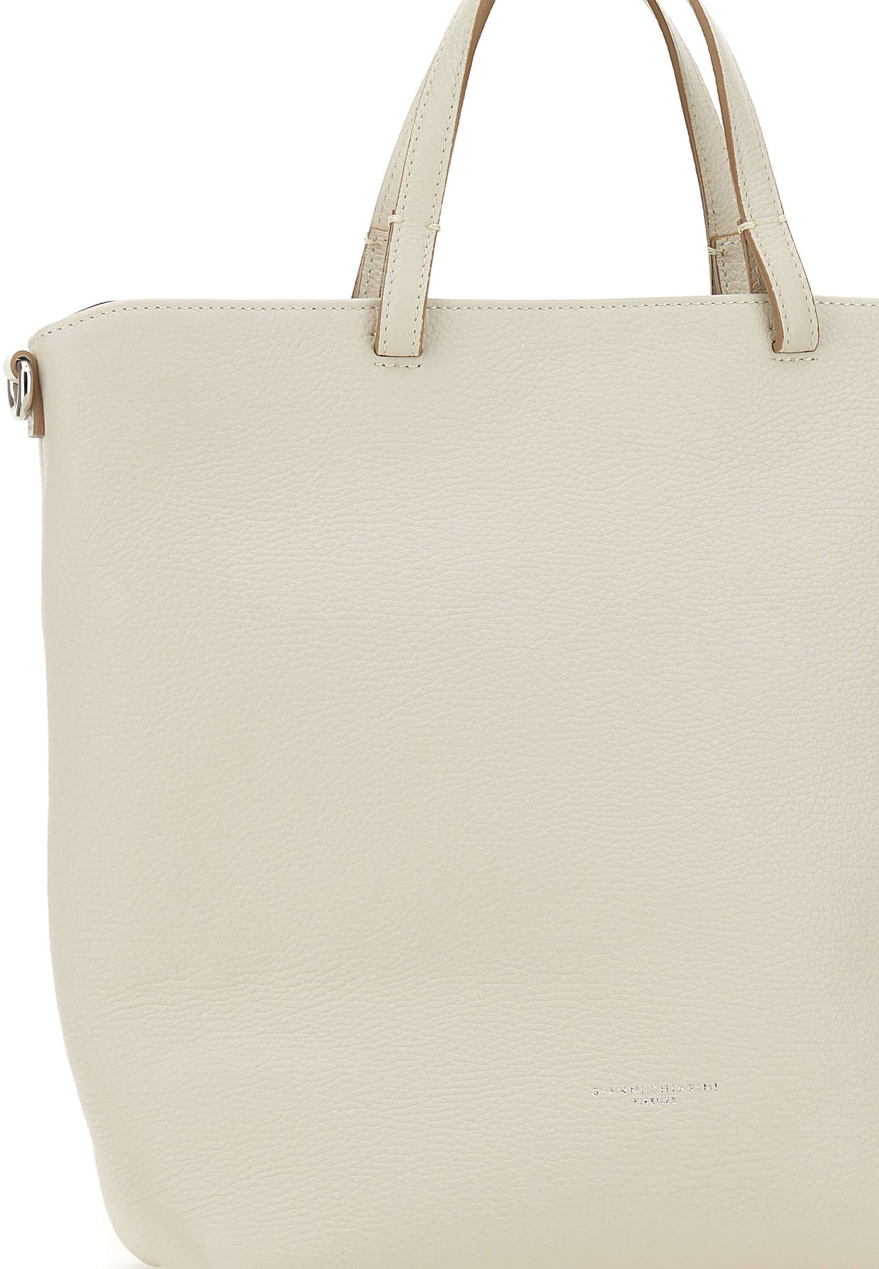 Gianni Chiarini Aida Top Handle Bag In Nude