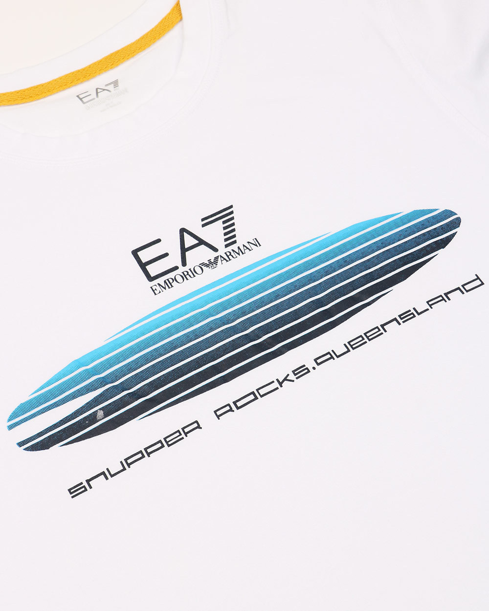 EA7 LOGO PRINTED ROUND COLLAR T-SHIRT