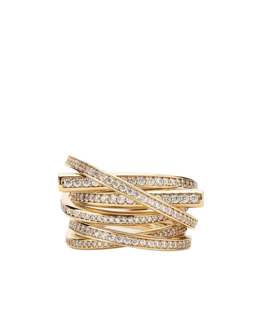 Ferragamo All-over Crystal-embellished Ring