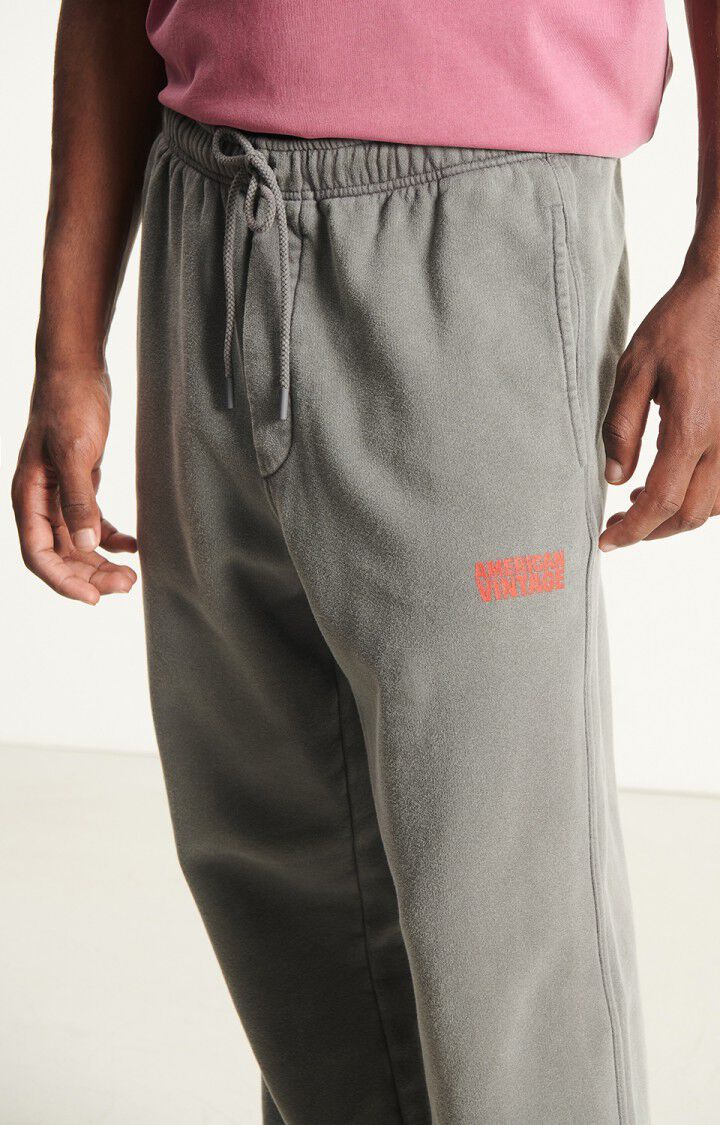 American Vintage Drawstring Jogging Pants In Gray