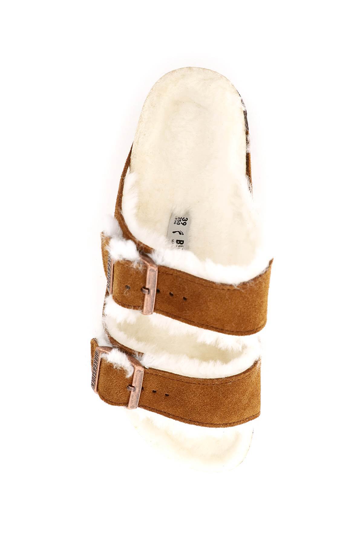 Birkenstock Buckle Detailed Slip-on Sandals In Brown
