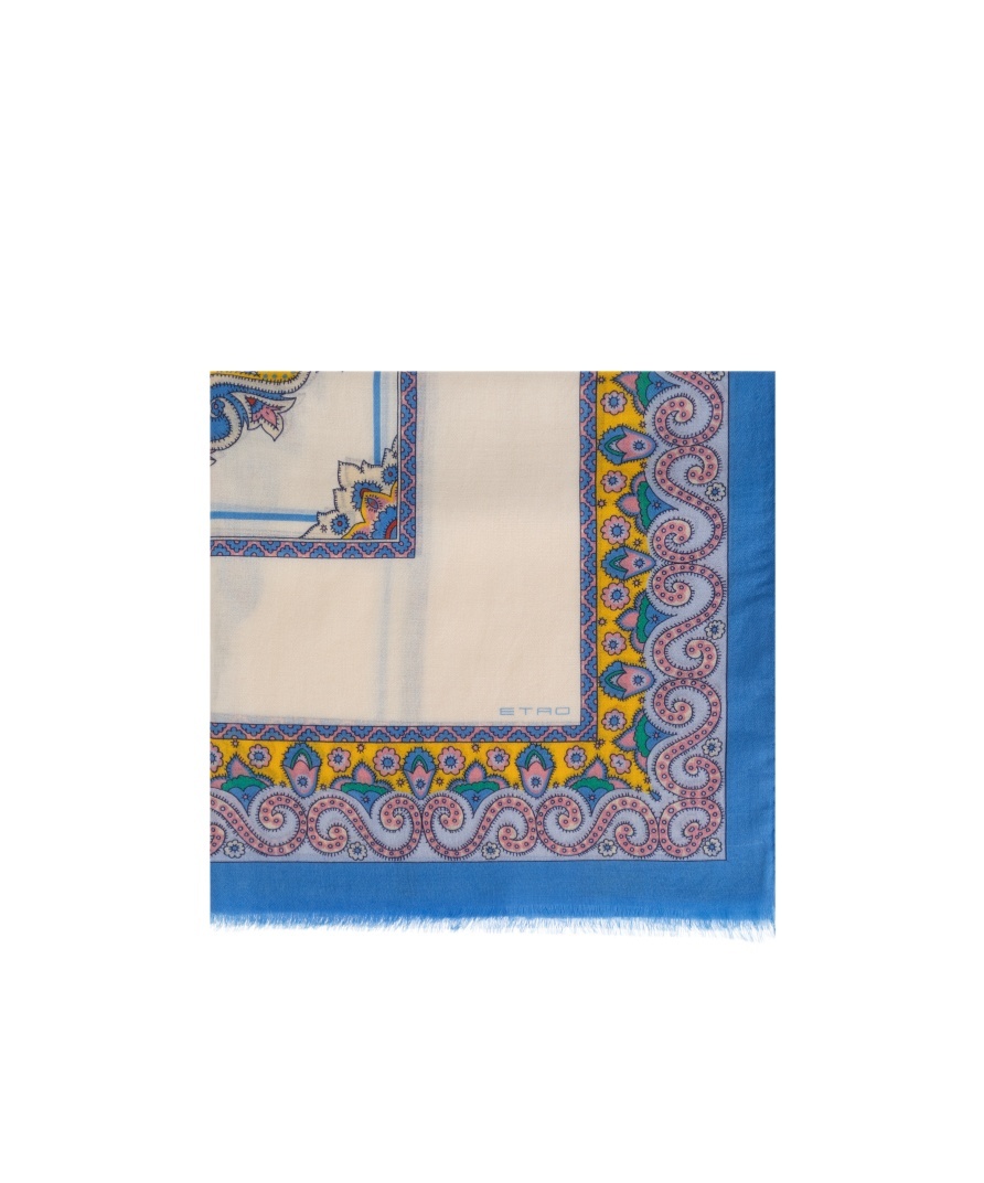 Etro Scarf With Decorative Pattern In Nude