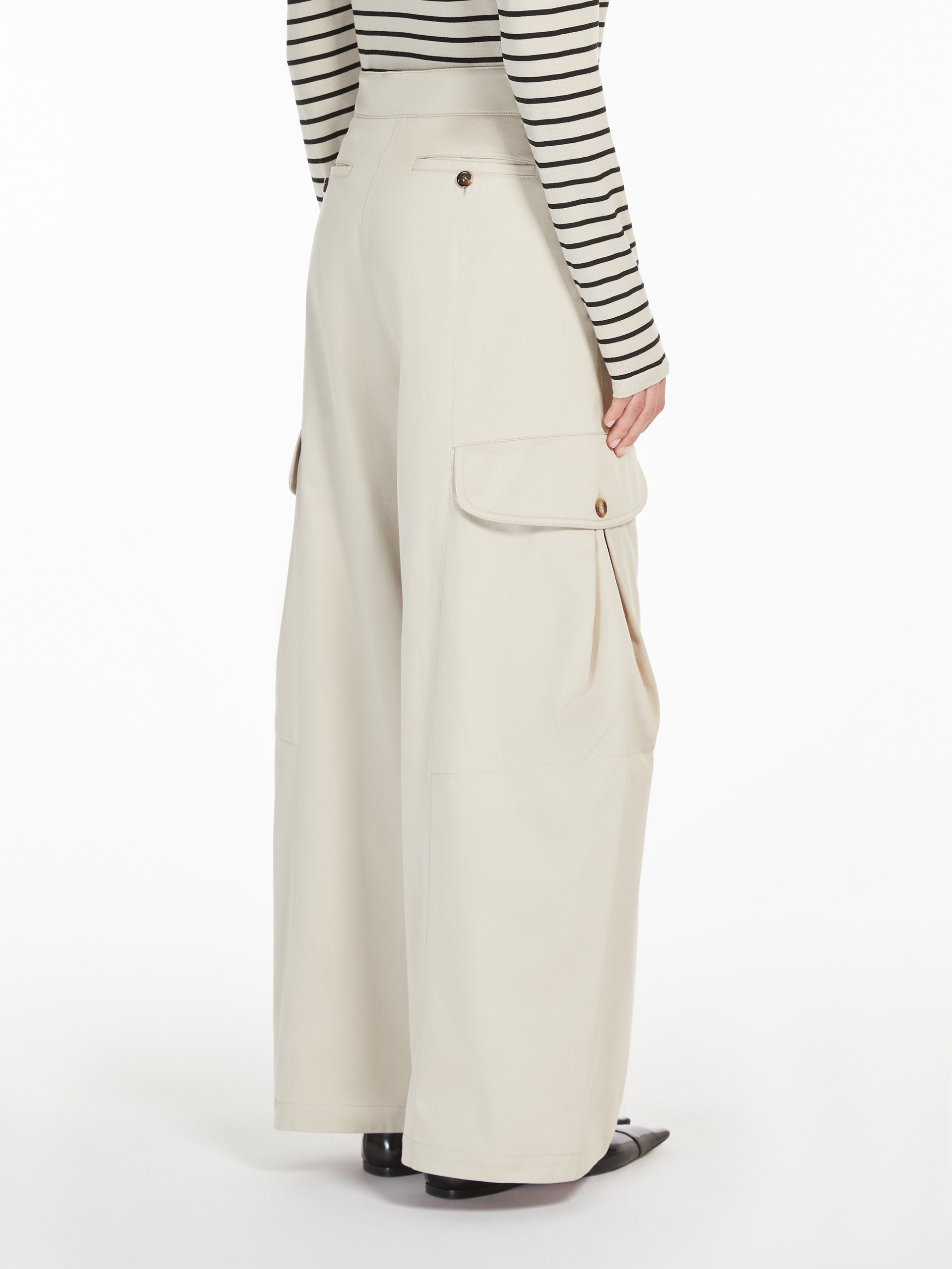 Max Mara Belt-loop Casual Pants In White