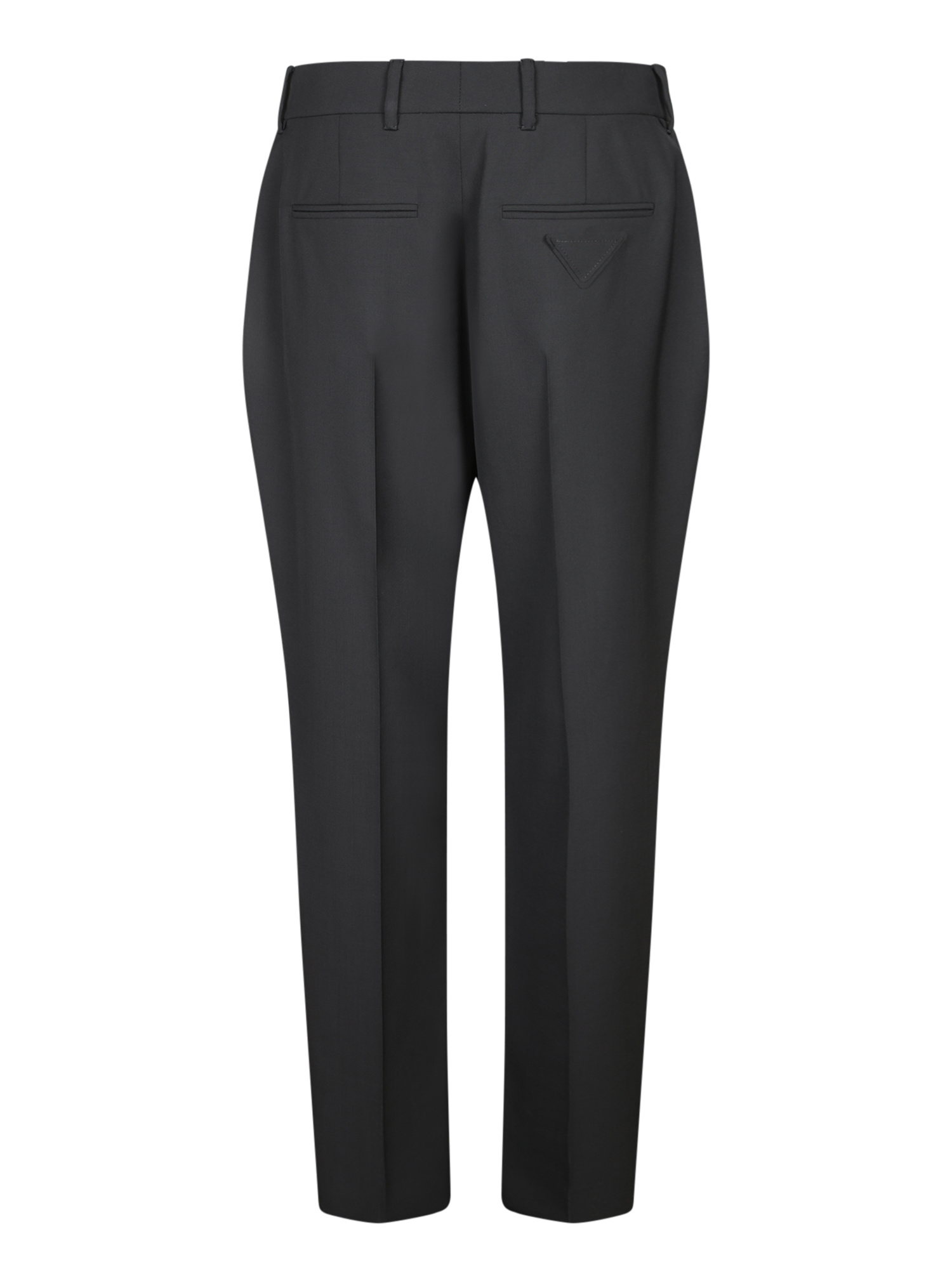 Prada Belt Loop Casual Pants In Black