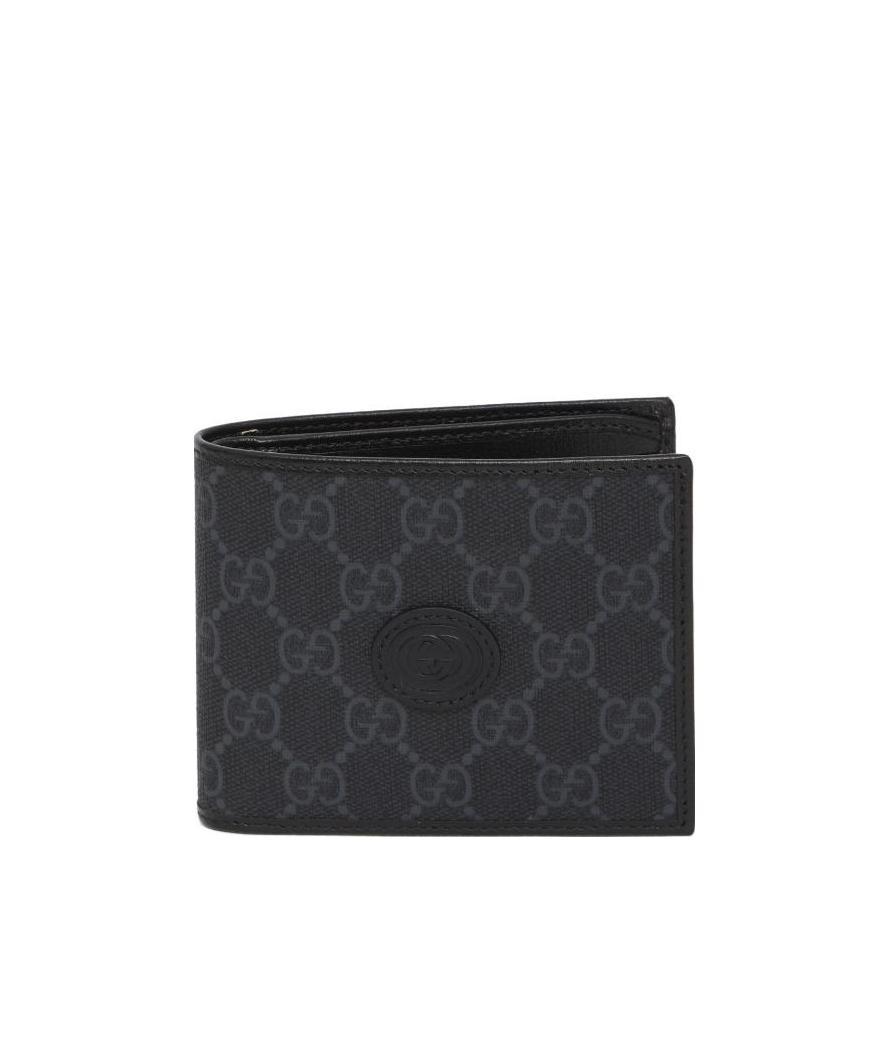 Shop Gucci Gg Canvas Wallet In Black