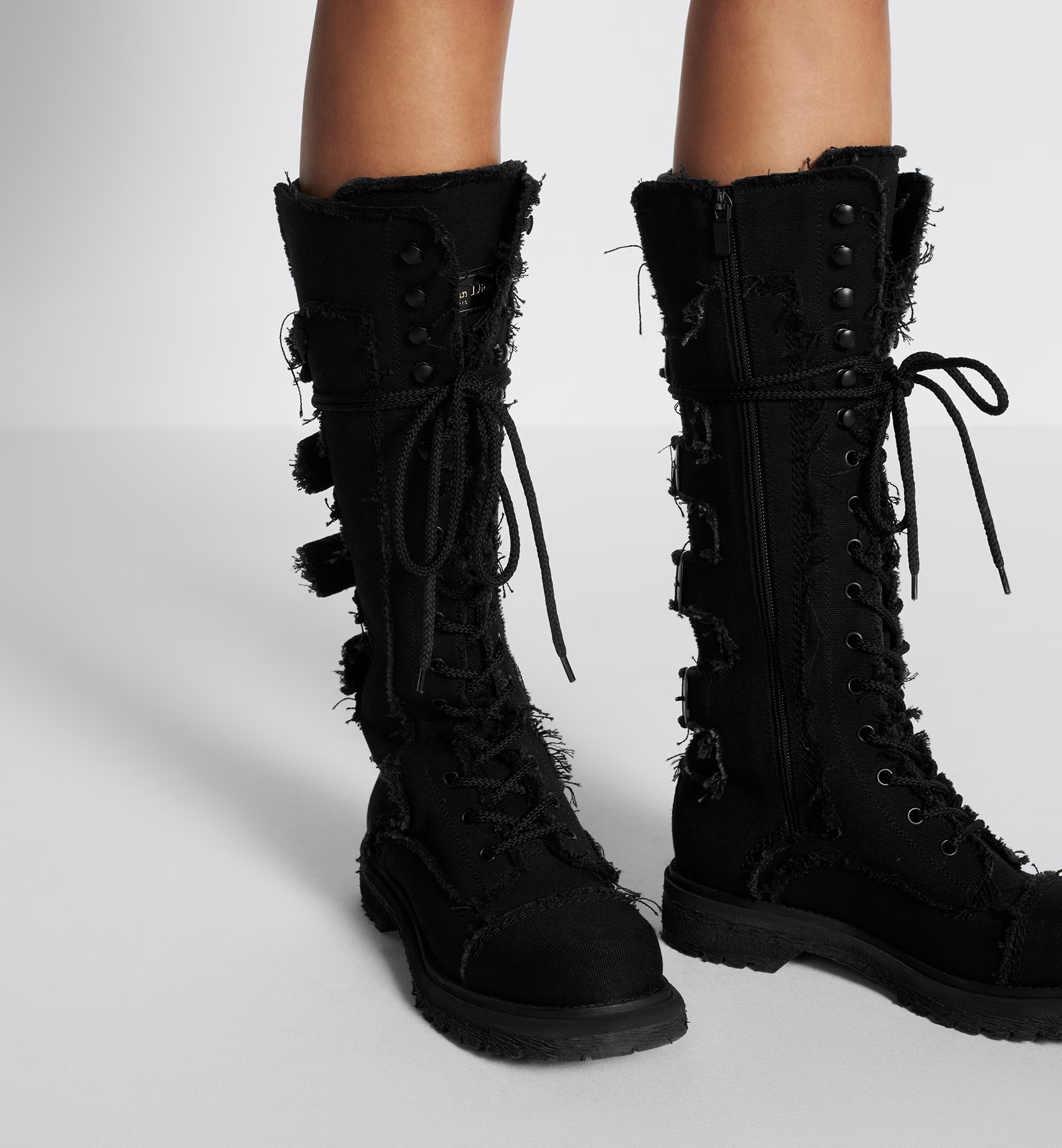 Dior Ebel Long Boots In Black